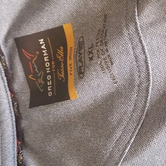 Greg Norman for Tasso Elba Men's 2X Polo Shirt – Blue, Performance Fabric - Picture 2 of 2